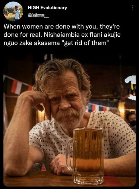 High evolutionary ahnu _ when women are done with you, they're done for real. ni