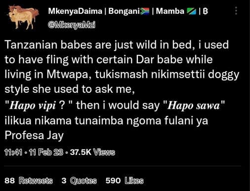 Mkenyadaima bongani mkanyamzi mamba 1b tanzanian babes are just wild in bed, i u