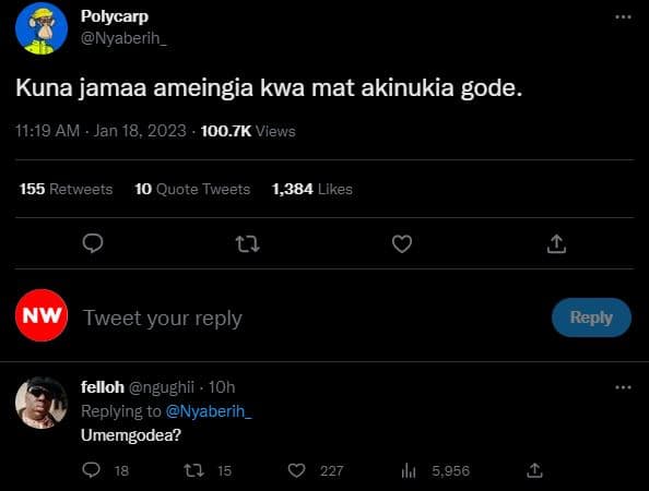 Polycarp nyaberih _ kuna jamaa ameingia kwa mat akinukia gode. 11.19 am jan 18,