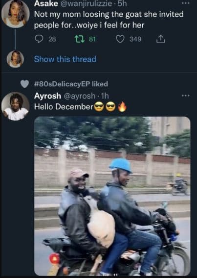 Asake wanjirulizzie 5h not my mom loosing the goat she invited people for woiye