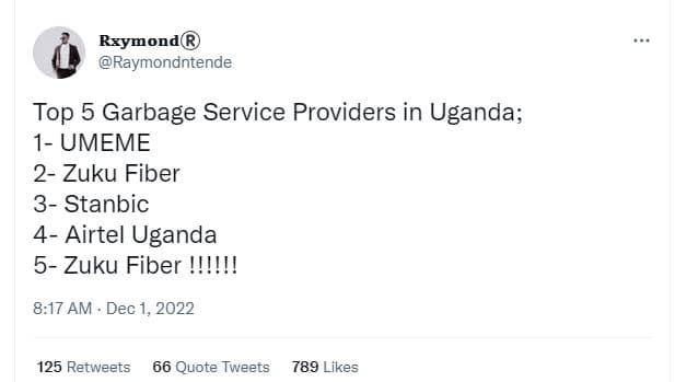 Rxymond6 raymondntende top 5 garbage service providers in uganda 1 umeme 2 zuku