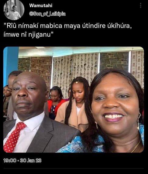 Wamutahi sonf_laiipia 'rfñ nímakí mabica maya átindire ákíhára, ímwe ni njiganu