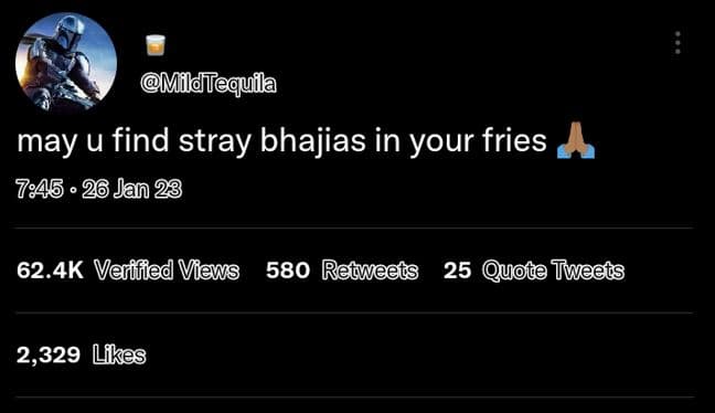 Mildtequila may u find stray bhajias in your fries jan 23 62.4k vatfied views 58