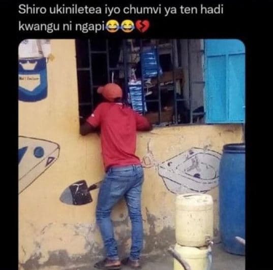 Shiro ukiniletea iyo chumvi ya ten hadi kwangu ni ngapi