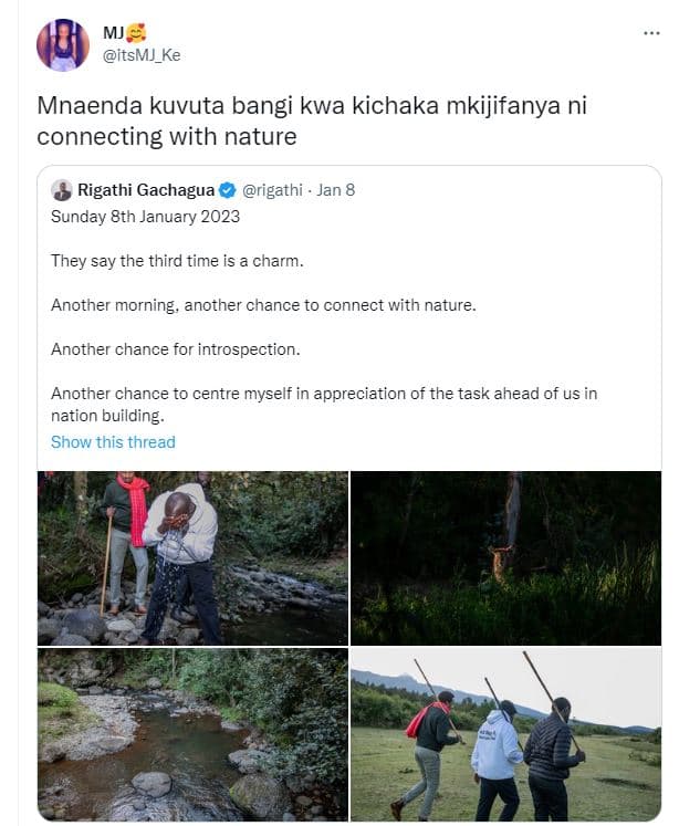 Mj itsmj_ke mnaenda kuvuta bangi kwa kichaka mkijifanya ni connecting with natur