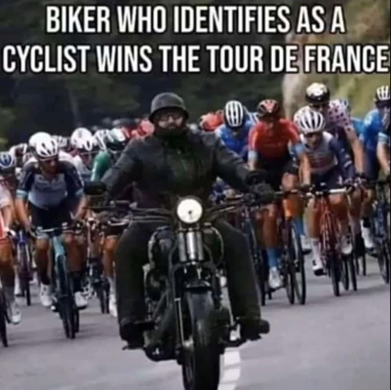 Biker who identifies as a cyclist wins the tour defrance