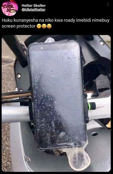 Helter skelter mstskelter huku kunanyesha na niko kwa roady imebidi nimebuy scre