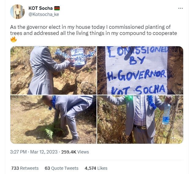 Kot socha kotsocha_ke as the governor elect in my house today commissioned plant