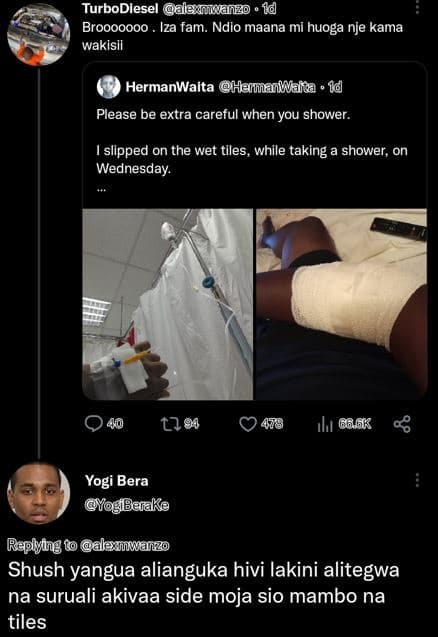 Turbodiesel leniunzo 1d brooooooo iza fam. ndio maana wakisil huoga nje kama her