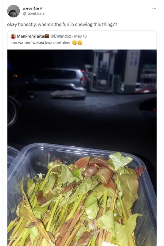 Snortiex itsvelzian okay honestly where's the fun in chewing this thing?? manfro