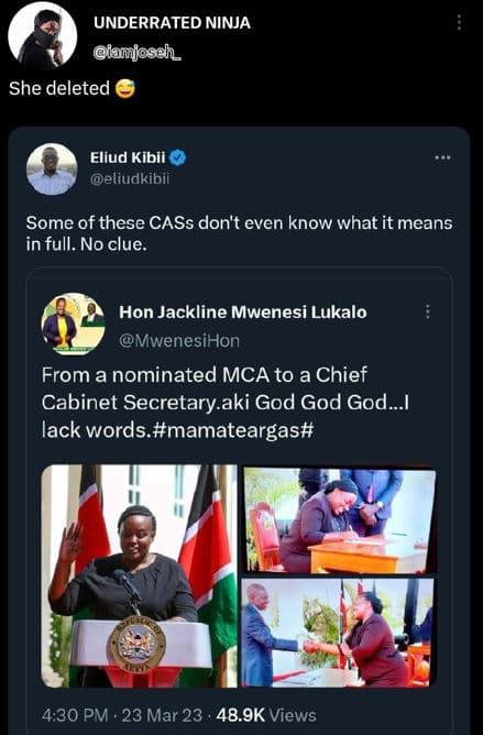 Underrated ninja lamfosch_ she deleted eliud kibii eliudkibii some of these cass