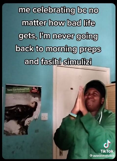 Me celebrating bc n matter how bad life gets lm never going backto mfzning preps