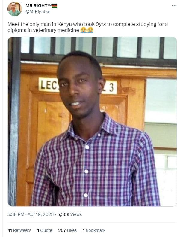 Mr right mrrightke meet the only man in kenya who took 9yrs to complete studying