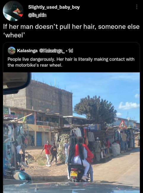 Slightly_used_baby boy eskin if her man doesn't pull her hair, someone else whee