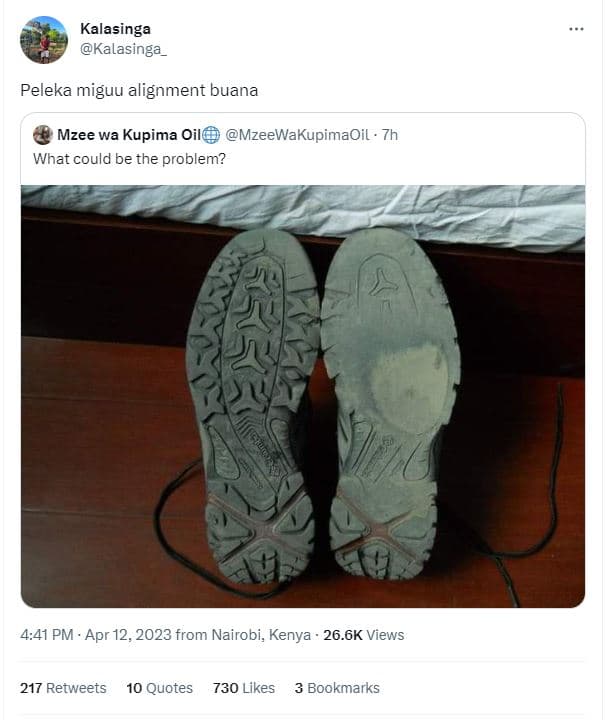 Kalasinga kalasinga peleka miguu alignment buana mzee wa kupima oil mzeewakupima