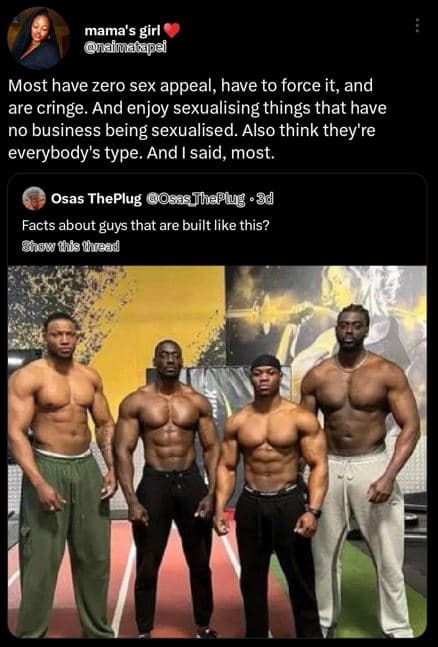 Mama girl aimatapei most have zero sex appeal, have to force it, and are cringe.