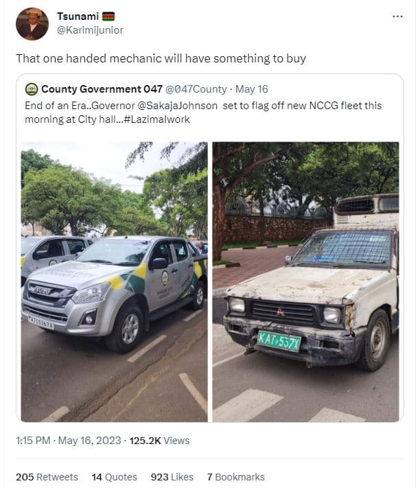 Tsunami karimijunior that one handed mechanic will have something to buy county