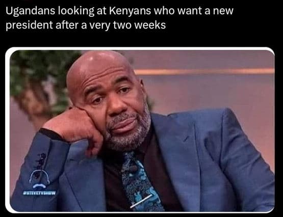 Ugandans looking at kenyans who want a new president after a very two weeks