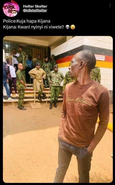 Helter skelter mscaskeuer jzi policekuja hapa kijana kijana kwani nyinyi ni viwe