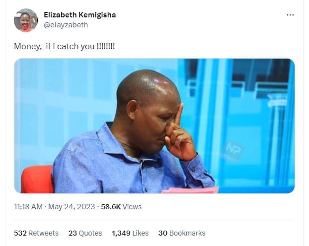 Elizabeth kemigisha elayzabeth money if catch you !vmi! 11.18 am may 24, 58.6k v