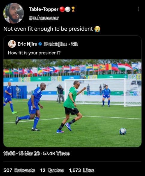 Tabletopper zuhumomar not even fit enough to be president eric njiru eicnjiiru 2
