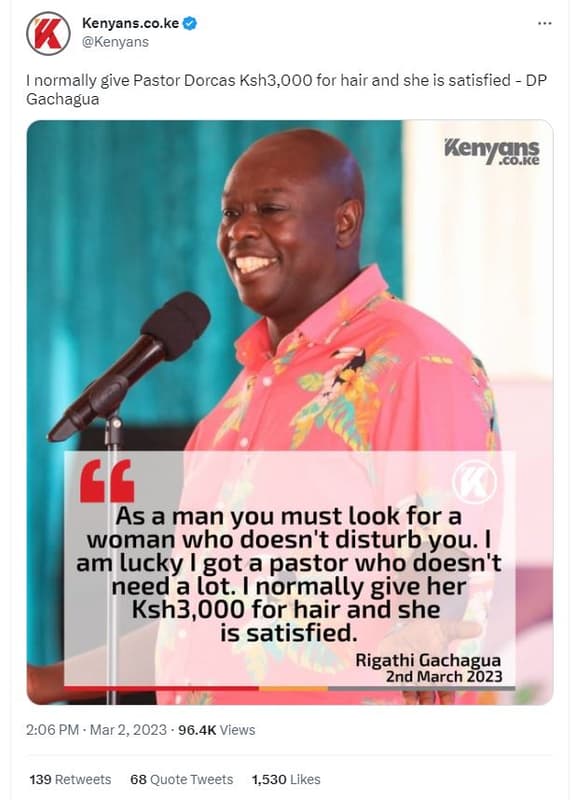 Kenyans.co.ke kenyans normally give pastor dorcas ksh3,0oo for hair and she is s