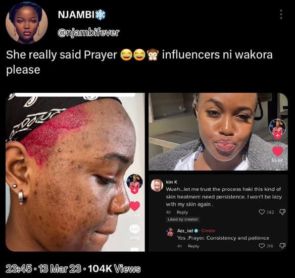 Njambi onjamblfever she really said prayer please influencers ni wakora wueh_ler