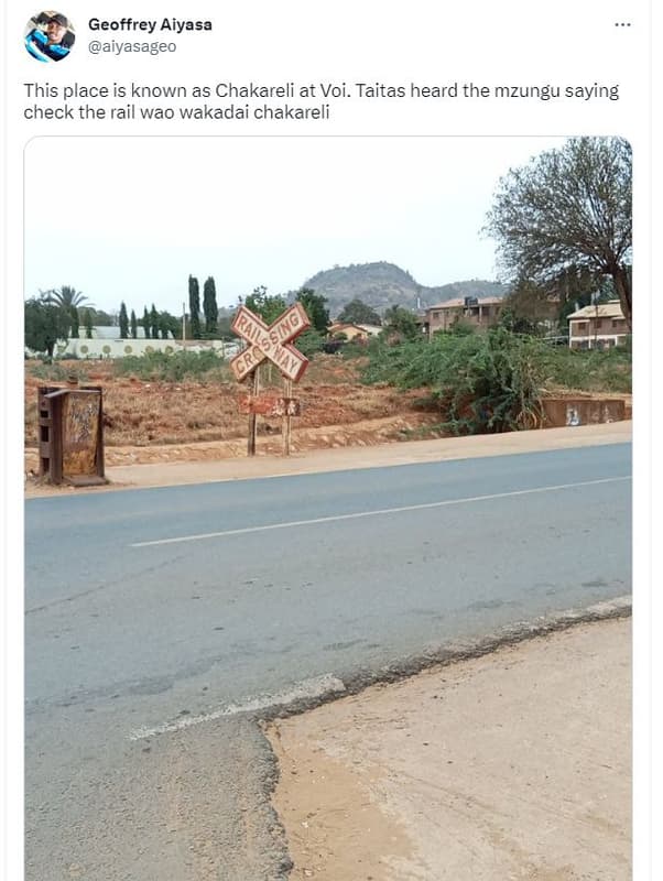 Geoffrey aiyasa aiyasageo this place is known as chakareli at voi. taitas heard