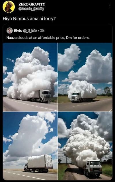 Zero gravity igonie geviqy hiyo nimbus ama ni lorry? elvis elis 81 nauza clouds
