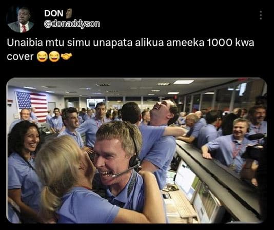 Don donaddyson unaibia mtu simu unapata alikua ameeka kwa cover