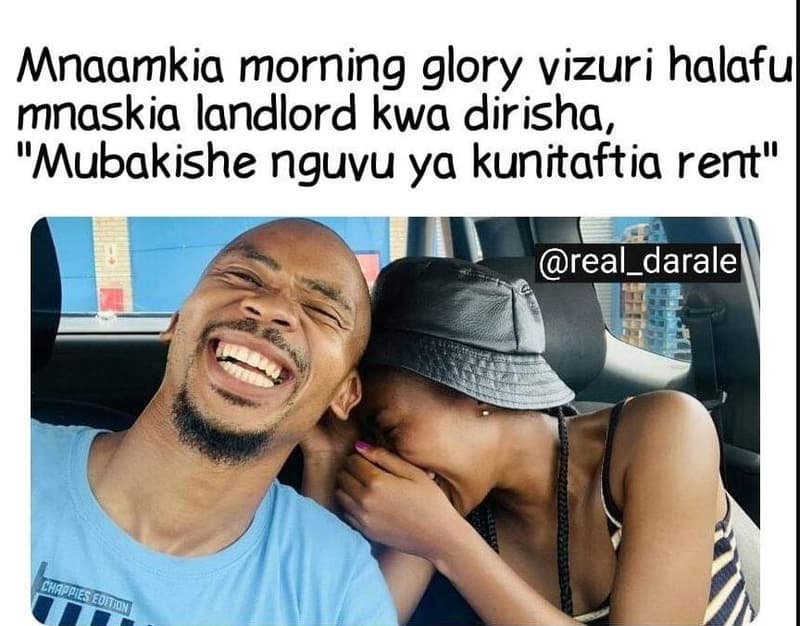 Mnaamkia morning glory vizuri halaful mnaskia landlord kwa dirisha, mubakishe ng