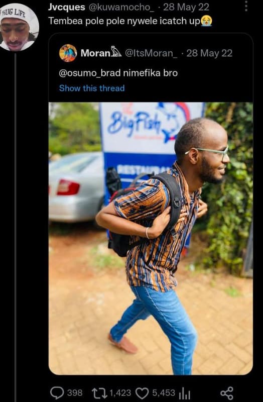 Hug lir jvcques kuwamocho 28 may 22 tembea pole pole nywele icatch up moran itsm