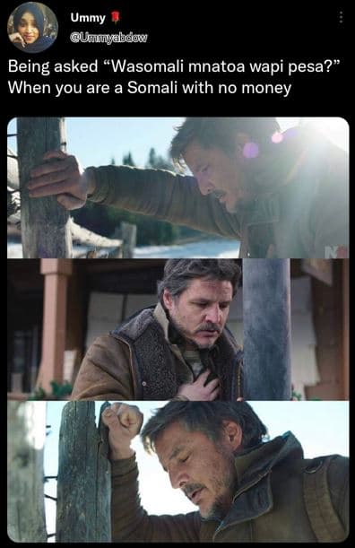 Ummy unulyubcow being asked 'wasomali mnatoa wapi pesa? when you are a somali wi