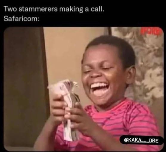 Two stammerers making a call safaricom kaka dre