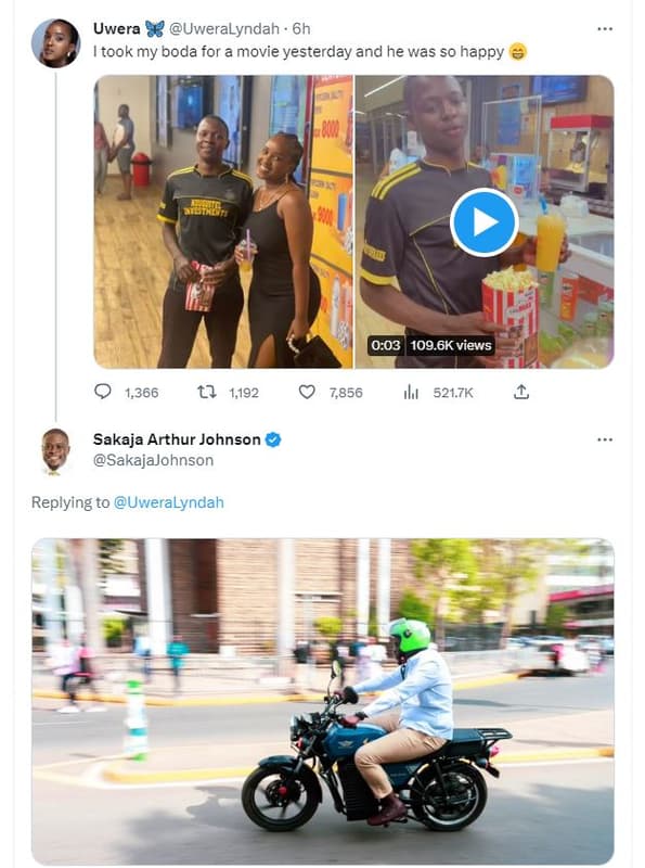 Uwera 8 uweralyndah 6h itook my boda for movie yesterday and he was s0 happy 8m