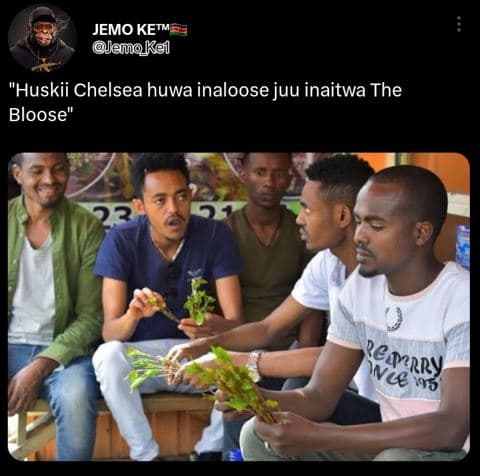 Jemo ketm amokel huskii chelsea huwa inaloose juu inaitwa the bloose rererny jnc