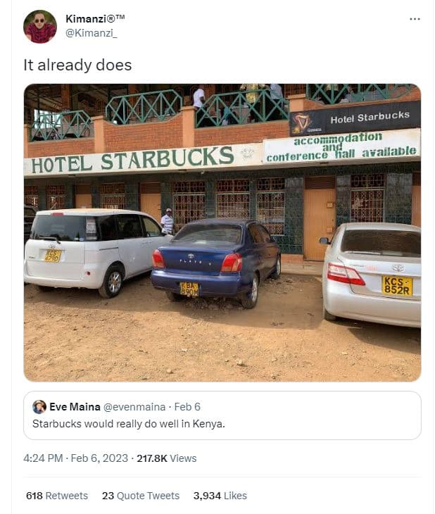 Kimanzitm kimanzi_ it already does hotel starbucks gcco zodafiom conterenc8 tfal