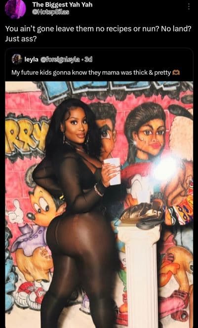 The biggest yah yah hhouepsiles you ain't gone leave them no recipes or nun? no