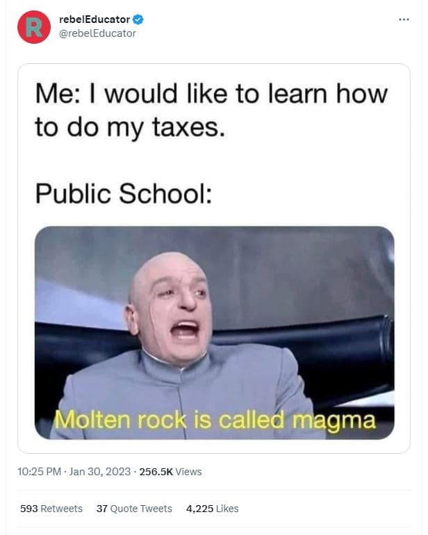 Rebeleducator rebeleducator me would like to learn how to do my taxes. public sc