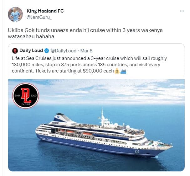 King haaland fc jemguru_ ukiiba gok funds unaeza enda hii cruise within 3 years