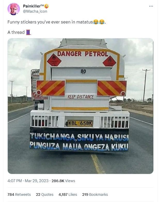 Painkillertw macha_icon funny stickers you've ever seen in matatus 4 thread dang