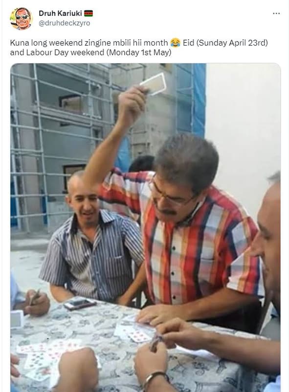 Druh kariuki druhdeckzyro kuna long weekend zingine mbili hii month eid sunday a