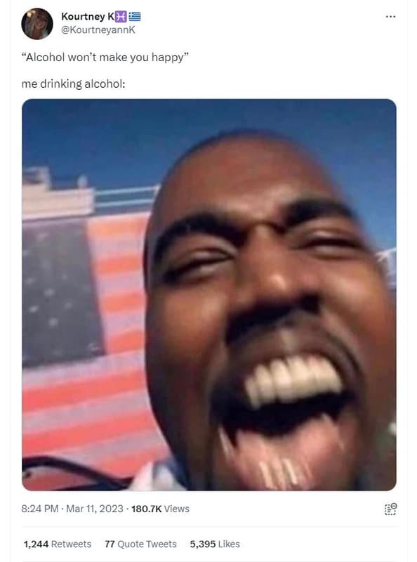 Kourtney kh kourtneyannk alcohol won't make you happy me 'drinking alcohol 8.24