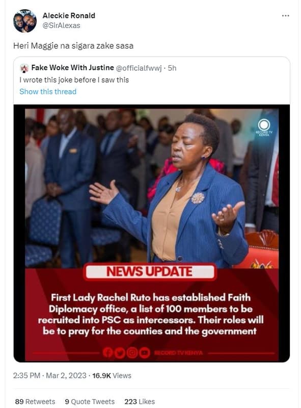 Aleckie ronald siralexas heri maggie na sigara zake sasa fake woke with justine