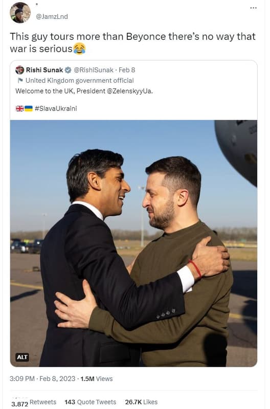 Jamzlnd this guy tours more than beyonce there's no way that war is serious rish