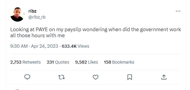 Ribz ribz_rb looking at paye on my payslip wondering when did the government wor