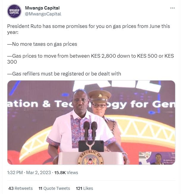 Mwango capital chpiar mwangocapital president ruto has some promises for you on