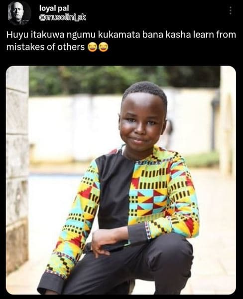 Loyal pal usolfinisk huyu itakuwa ngumu kukamata bana kasha learn from mistakes