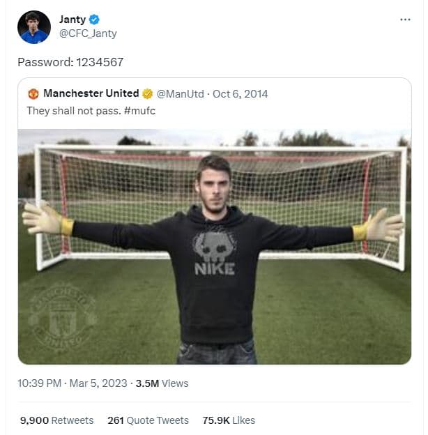 Janty cfc_janty password manchester united manutd oct 6, they shall not pass. mu