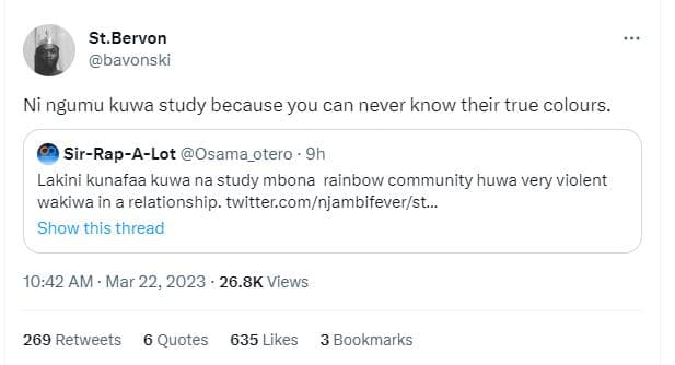 St.bervon bavonski ni ngumu kuwa study because you can never know their true col